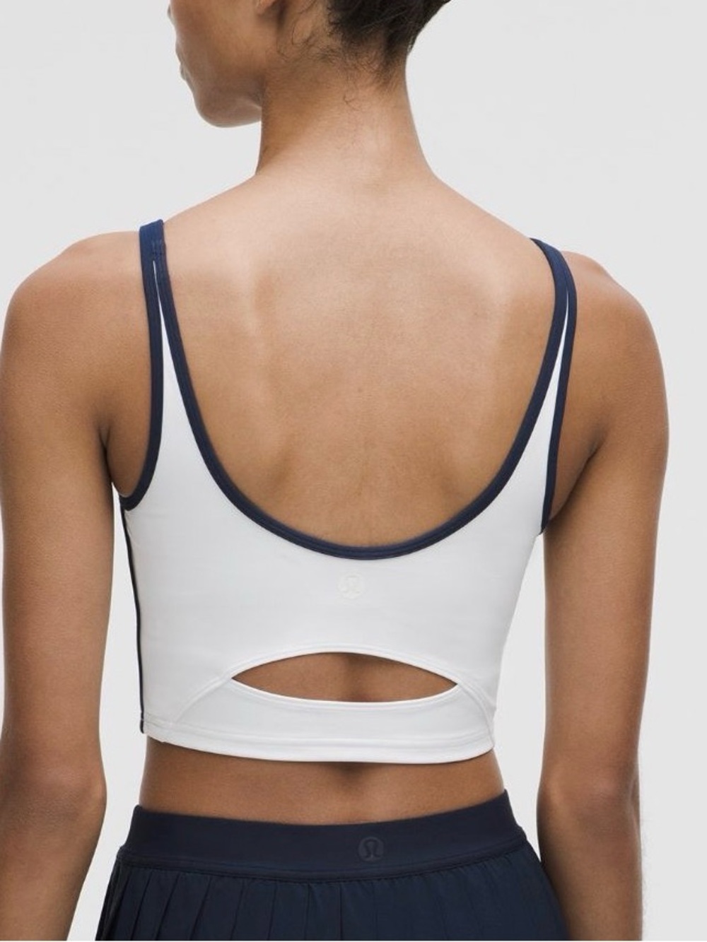 lululemon Scoop Neck Cut Out Tennis Tank Top